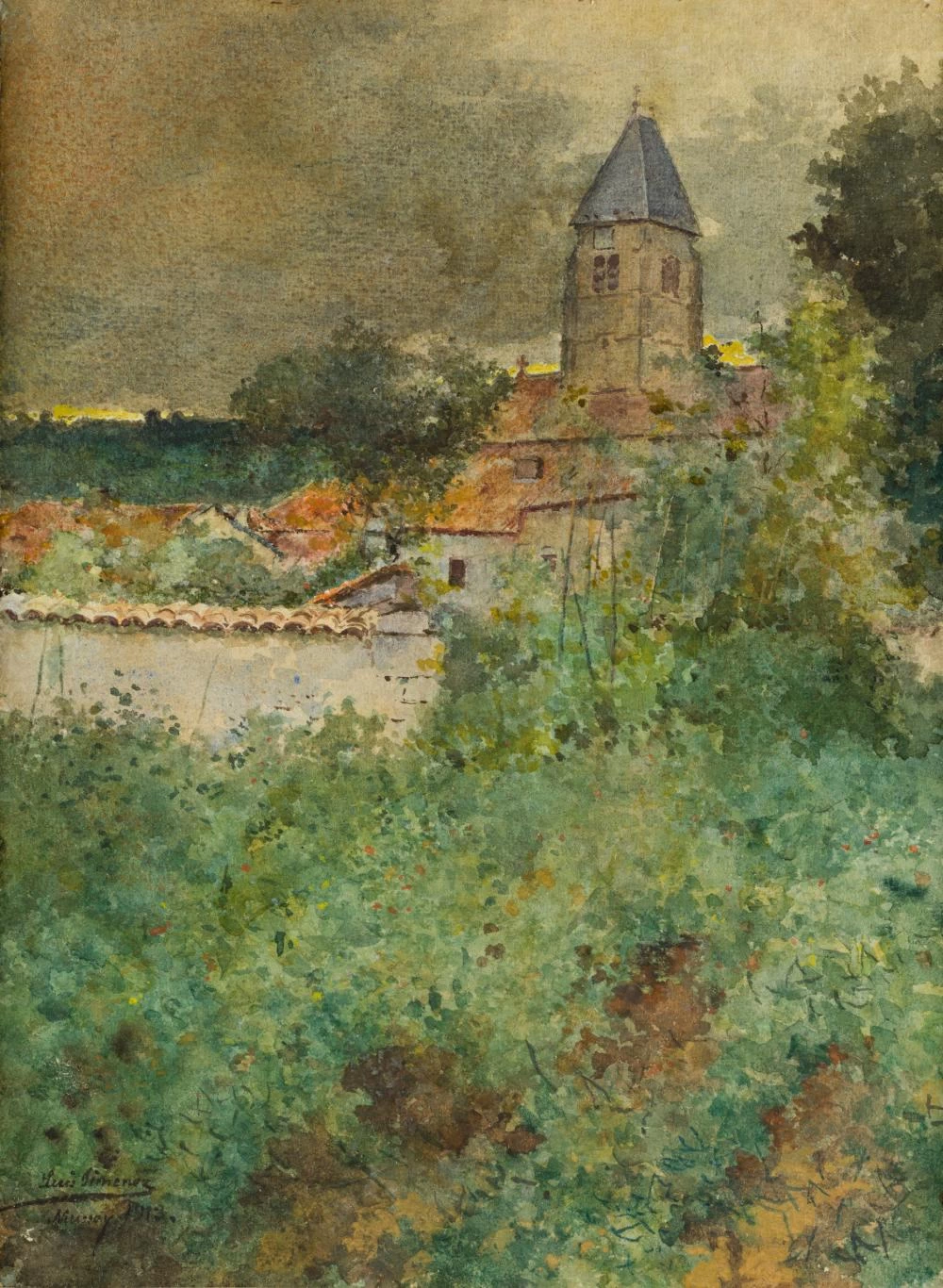 Luis Jiménez Aranda - Vista di Mussey, sur, Marne